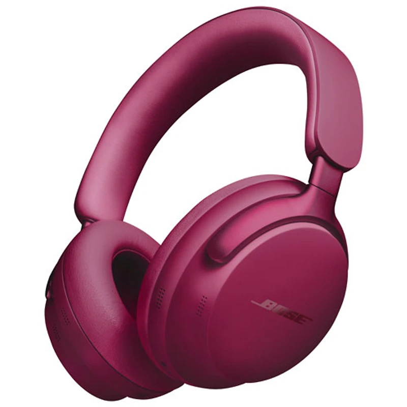 Casque d'écoute Bluetooth à suppression du bruit QuietComfort Ultra de Bose - Rouge Deep Plum