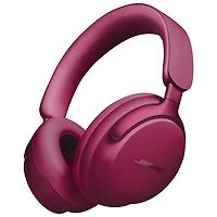 Casque d'écoute Bluetooth à suppression du bruit QuietComfort Ultra de Bose - Rouge Deep Plum
