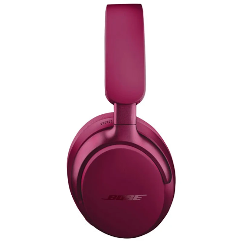 Casque d'écoute Bluetooth à suppression du bruit QuietComfort Ultra de Bose - Rouge Deep Plum