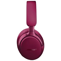 Casque d'écoute Bluetooth à suppression du bruit QuietComfort Ultra de Bose - Rouge Deep Plum