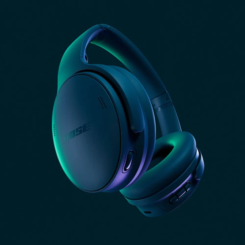 Casque d'écoute Bluetooth à suppression du bruit QuietComfort de Bose - Bleu Twilight Blue