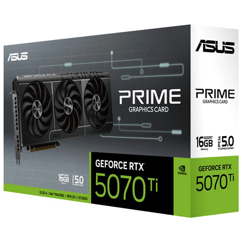 Carte graphique Prime RTX 5070 Ti 16 Go GDDR7 d'ASUS
