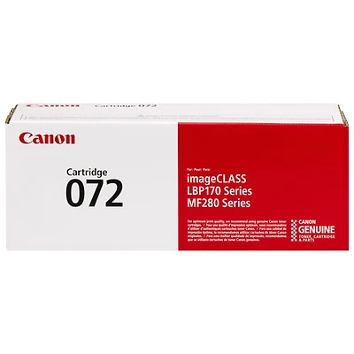Cartouche d'encre en poudre noire 072 de Canon (5647C001)