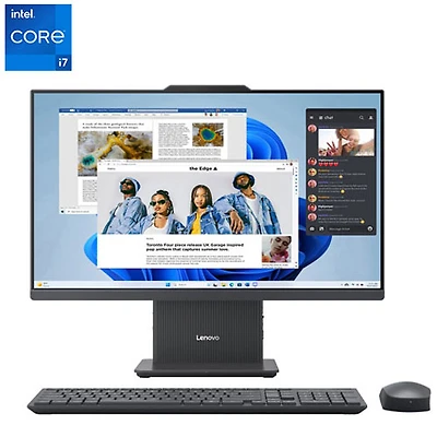 Ordinateur tout-en-un IdeaCentre de Lenovo - Gris luna (Core i7-13620H d'Intel/RAM 16 Go/SSD 1 To/Windows 11)