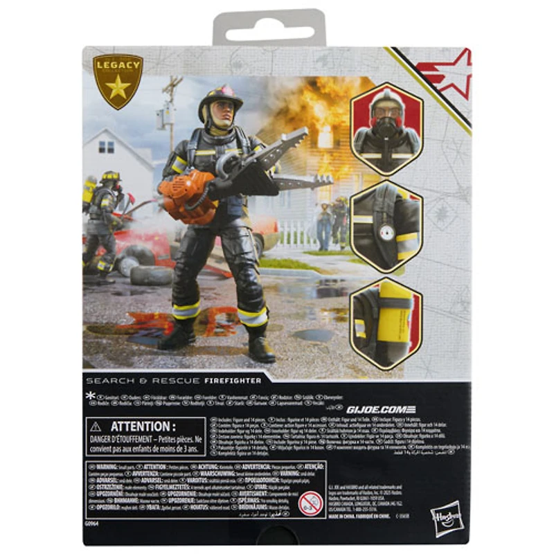 Hasbro G.I. Joe Classified Series Legacy Collection - Search & Rescue Firefighter Action Figure