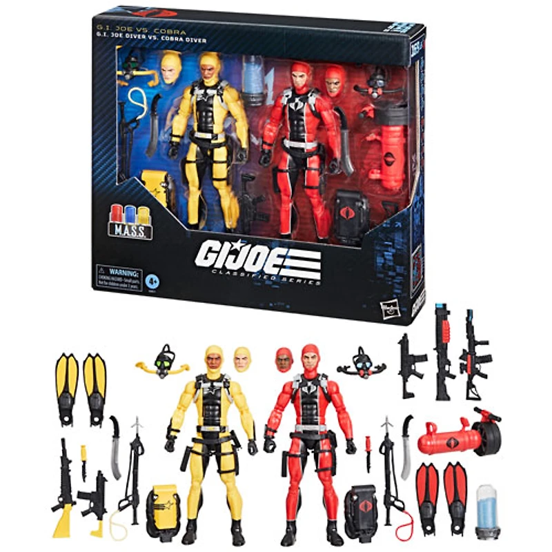 Hasbro G.I. Joe Classified Series - G.I. Joe Diver Vs. Cobra Diver Action Figures