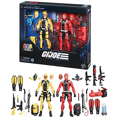 Hasbro G.I. Joe Classified - Figurines d'action de plongeur G.I. Joe contre plongeur Cobra
