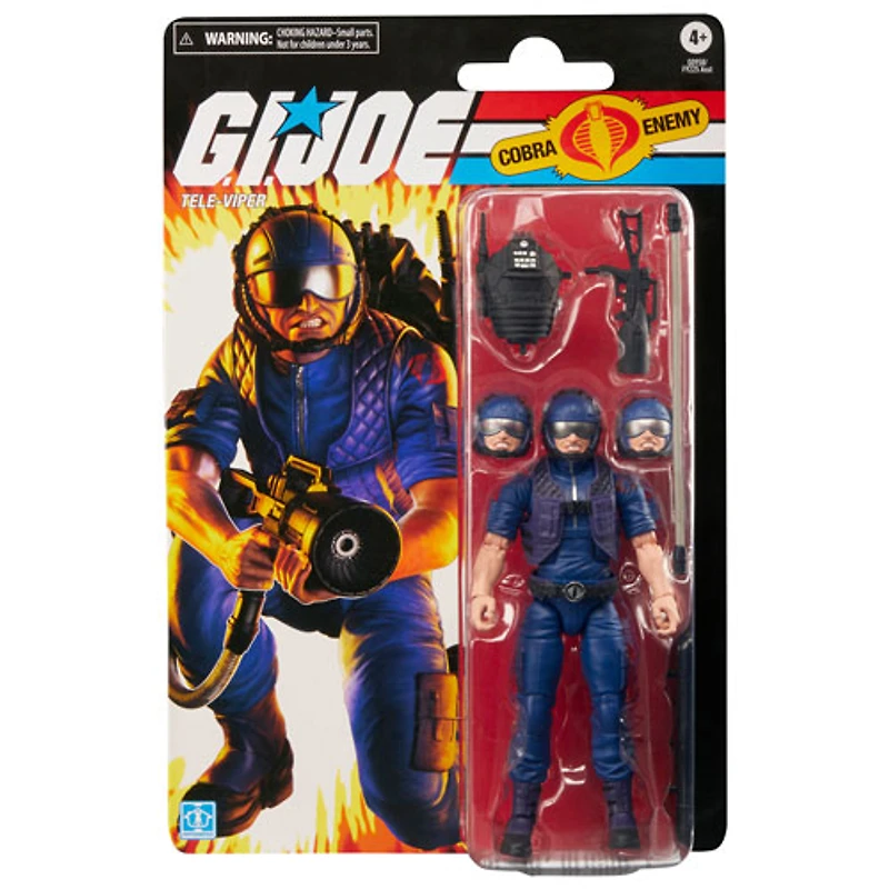 Hasbro G.I. Joe série Classified - Figurine d'action de Tele-Viper dans un emballage-coque rétro