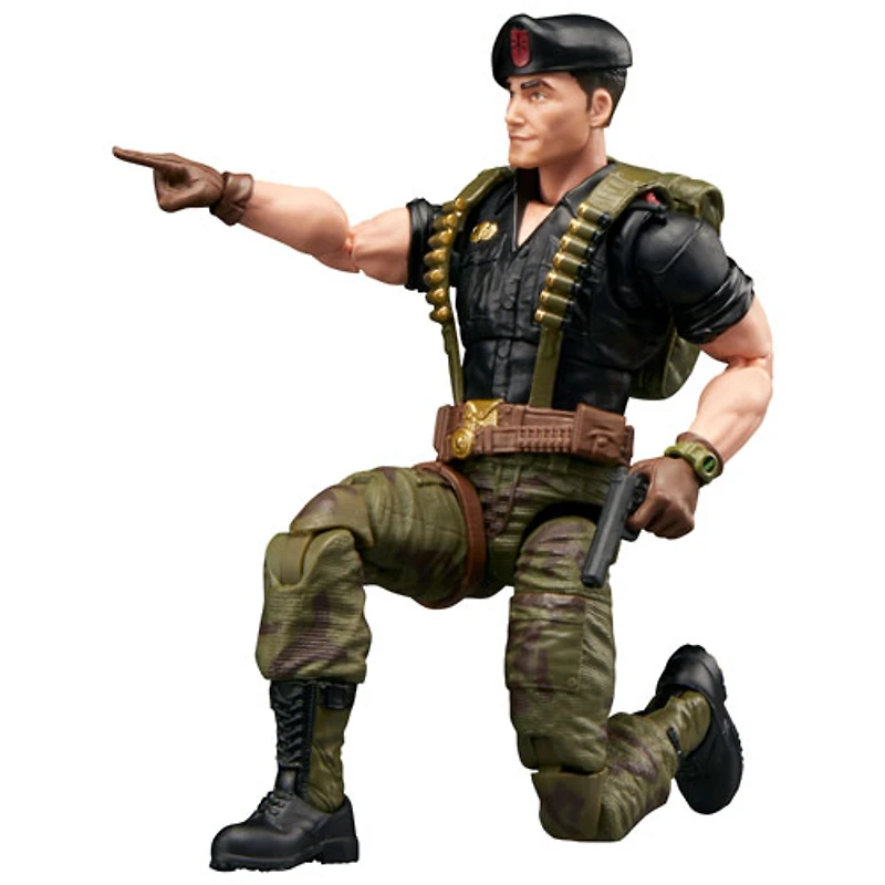 Hasbro G.I. Joe Classified Series - Figurine d'action de Flint dans un emballage-coque rétro