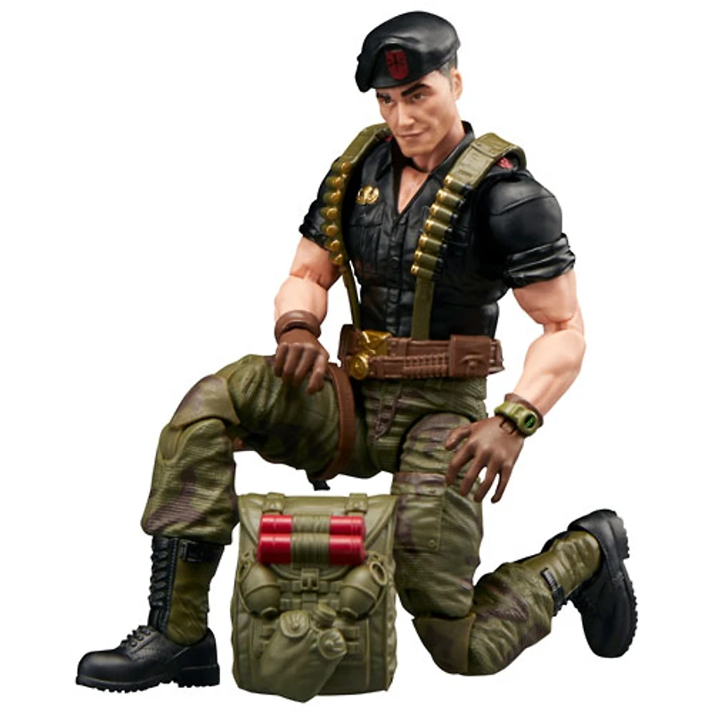 Hasbro G.I. Joe Classified Series - Figurine d'action de Flint dans un emballage-coque rétro