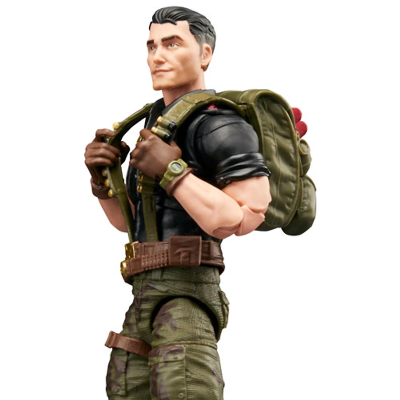 Hasbro G.I. Joe Classified Series - Figurine d'action de Flint dans un emballage-coque rétro