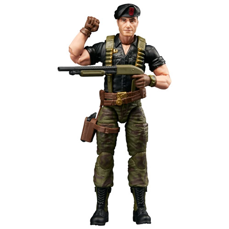 Hasbro G.I. Joe Classified Series - Figurine d'action de Flint dans un emballage-coque rétro