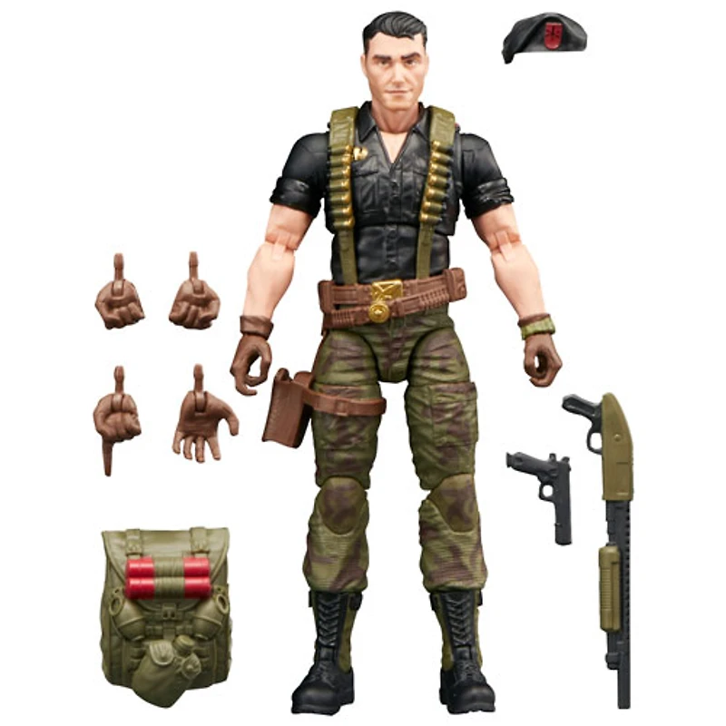 Hasbro G.I. Joe Classified Series - Figurine d'action de Flint dans un emballage-coque rétro