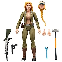 Hasbro G.I. Joe Classified Series - Figurine d'action dans un emballage-coque rétro de Courtney "Cover Girl" Krieger