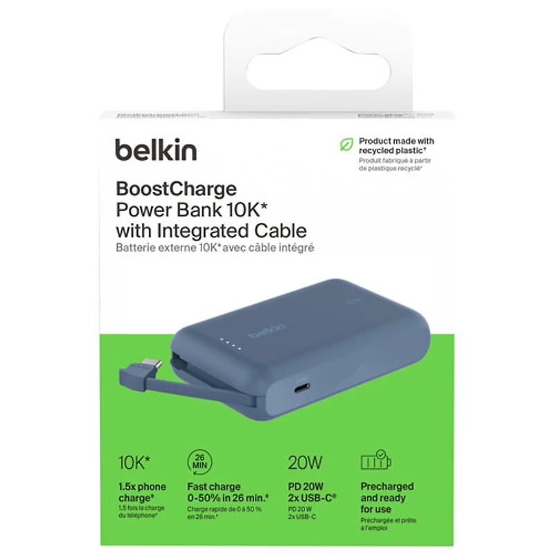Chargeur portable USB-C de 10 000 mAh BoostCharge de Belkin