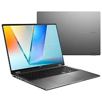 Portable 2-en-1 à écran tactile de 16 po Vivobook 16 Flip d'ASUS - Gris mat (Core Ultra 7 258V d'Intel/RAM 32 Go/SSD 1 To)