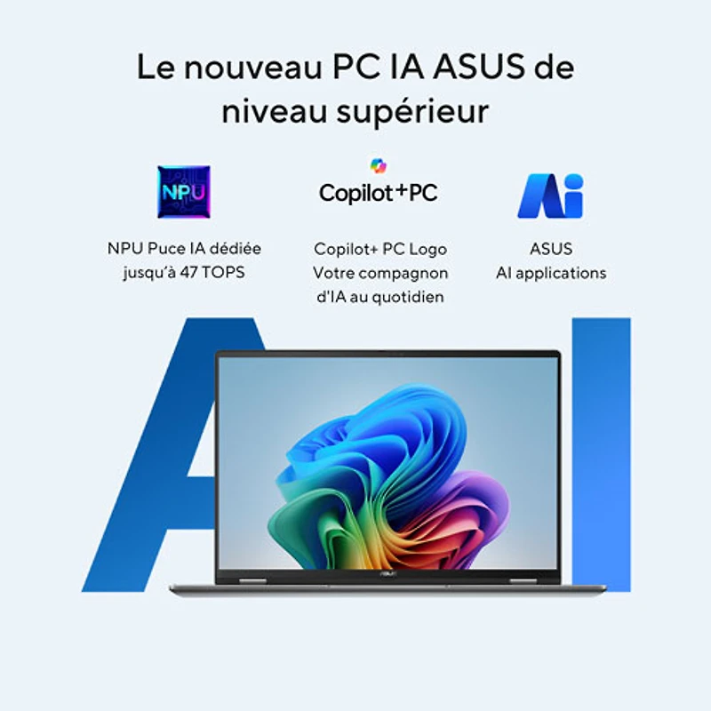 ASUS Vivobook 16 Flip 16" Touchscreen 2-in-1 Copilot+ PC - Matte Grey (Intel Core Ultra 7 258V/32GB RAM/1TB SSD)