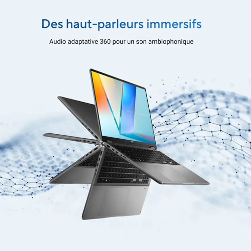 ASUS Vivobook 16 Flip 16" Touchscreen 2-in-1 Copilot+ PC - Matte Grey (Intel Core Ultra 7 258V/32GB RAM/1TB SSD)