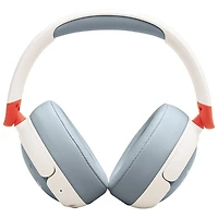 JBL Junior N470NC Over-Ear Noise Cancelling Bluetooth Kids Headphones - White