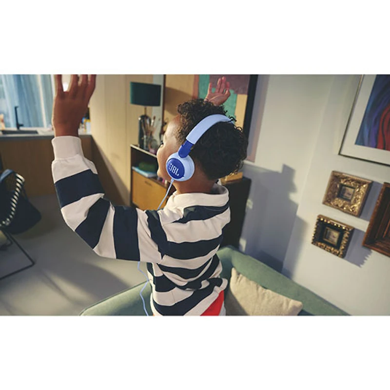 Casque d'écoute pour enfants Junior 320 de JBL - Bleu