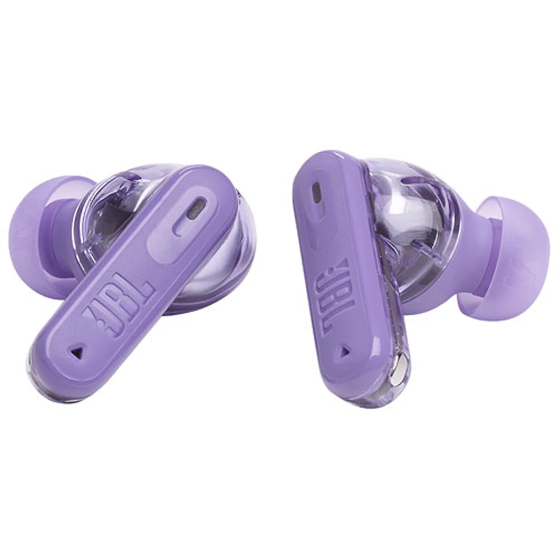 Écouteurs boutons 100 % sans fil à suppression du bruit Tune Beam 2 édition Ghost de JBL - Violet fantôme