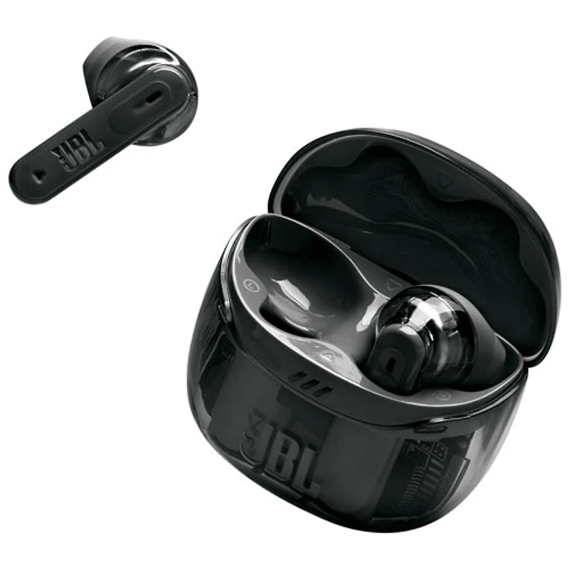 Écouteurs boutons 100 % sans fil à suppression du bruit Tune Flex 2 édition Ghost de JBL - Noir fantôme