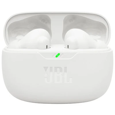 Écouteurs boutons 100 % sans fil à suppression du bruit Vibe Beam 2 de JBL - Blanc