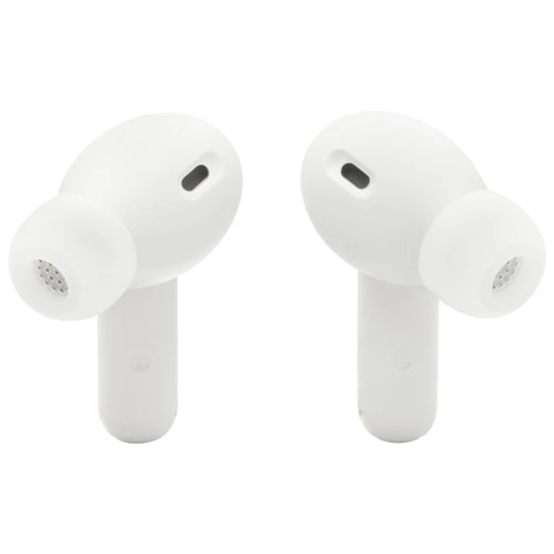Écouteurs boutons 100 % sans fil à suppression du bruit Vibe Beam 2 de JBL - Blanc