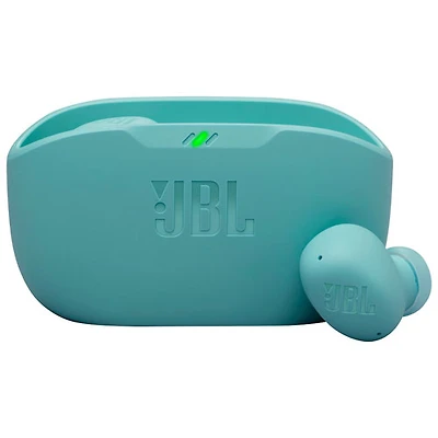 Écouteurs boutons 100 % sans fil à suppression du bruit Vibe Buds 2 de JBL - Bleu