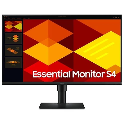 Samsung Essential S4 27" FHD 100Hz 5ms GTG IPS LED Monitor (LS27D402GANXGO) - Black