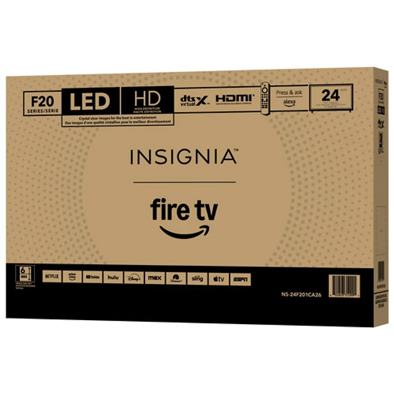 Téléviseur intelligent Fire TV DEL HDR HD 720p de 24 po d'Insignia (NS-24F201CA26) - 2025