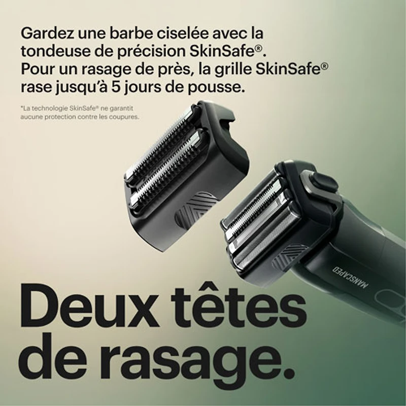 Trousse d'accessoires de rasage essentiels avec tondeuse à grille sans fil Chairman Pro de Manscaped