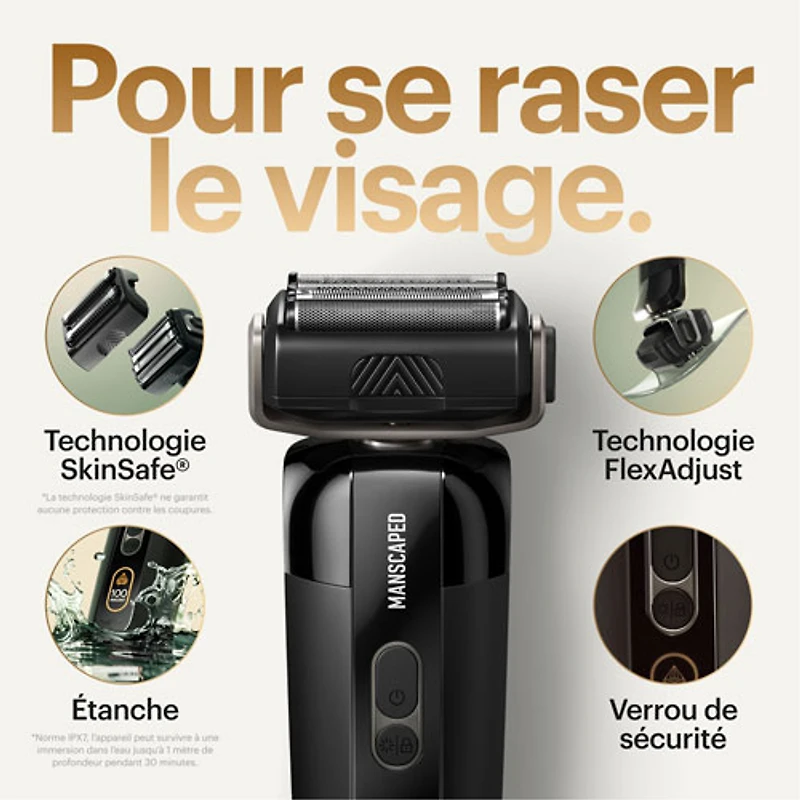 Trousse d'accessoires de rasage essentiels avec tondeuse à grille sans fil Chairman Pro de Manscaped
