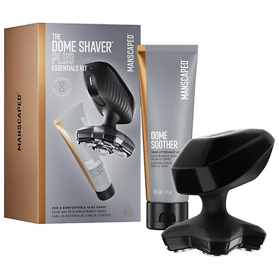 Trousse d'accessoires essentiels avec rasoir sans fil pour la tête et le cuir chevelu Dome Shaver Plus de Manscaped