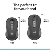 Souris optique Bluetooth Signature Plus M750 de Logitech - Graphite