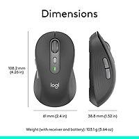 Logitech Signature Plus M750 Bluetooth Optical Mouse - Graphite