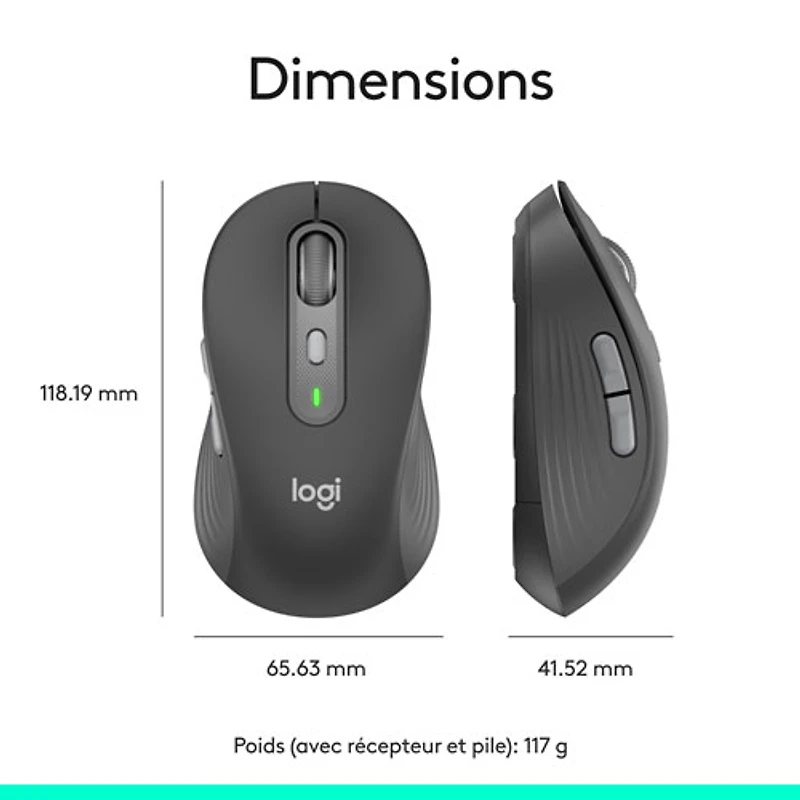 Logitech Signature Plus M750 Bluetooth Optical Mouse - Graphite