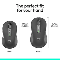 Logitech Signature Plus M750 L Bluetooth Optical Mouse - Graphite