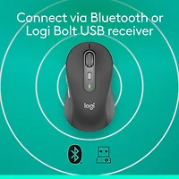 Souris optique Bluetooth Signature Plus M750 L de Logitech - Graphite
