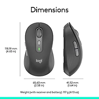 Logitech Signature Plus M750 L Bluetooth Optical Mouse - Graphite