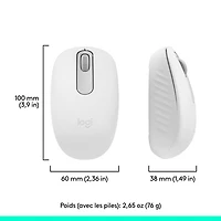Logitech M196 1000 DPI Bluetooth Optical Mouse - Off-White
