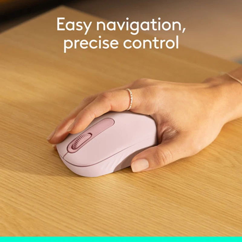 Souris optique Bluetooth de 1000 ppp M196 de Logitech - Rose