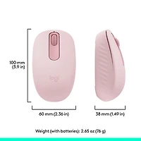Souris optique Bluetooth de 1000 ppp M196 de Logitech - Rose