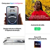 iPhone 16e de 256 Go d'Apple - Blanc - Déverrouillé