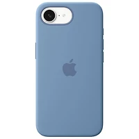 Étui rigide ajusté en silicone d'Apple pour iPhone 16e - Bleu hivernal