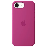 Étui rigide ajusté en silicone d'Apple pour iPhone 16e - Fuchsia