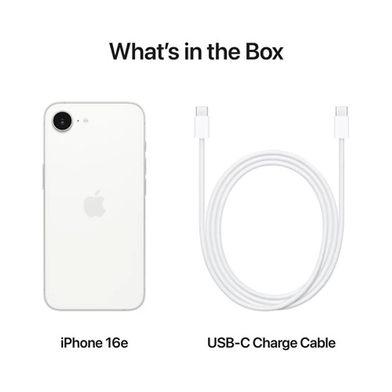 iPhone 16e de 256 Go d'Apple avec Rogers - Blanc - Financement mensuel