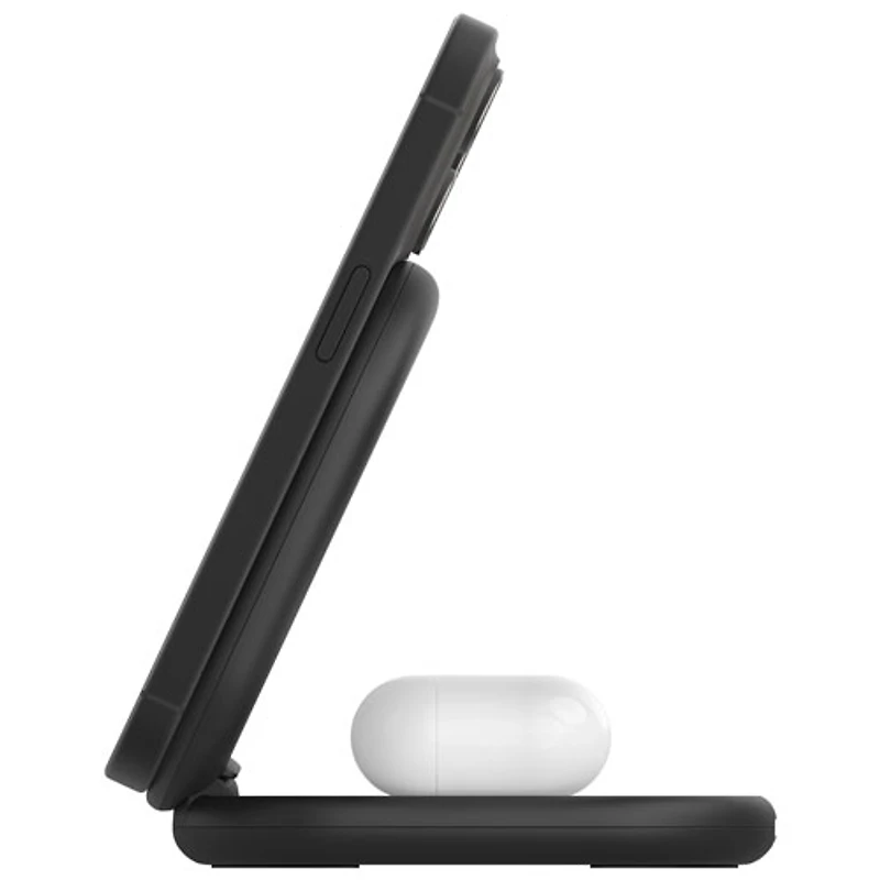 Belkin 2-in-1 15W Qi2 Wireless Foldable Charging Stand - Black