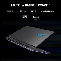 Portable jeu 16 po ROG Strix G16 16 po d'ASUS - Gris éclipse (Core Ultra 9-275HX d'Intel/RAM 32 Go/SSD 1 To/RTX 5080)