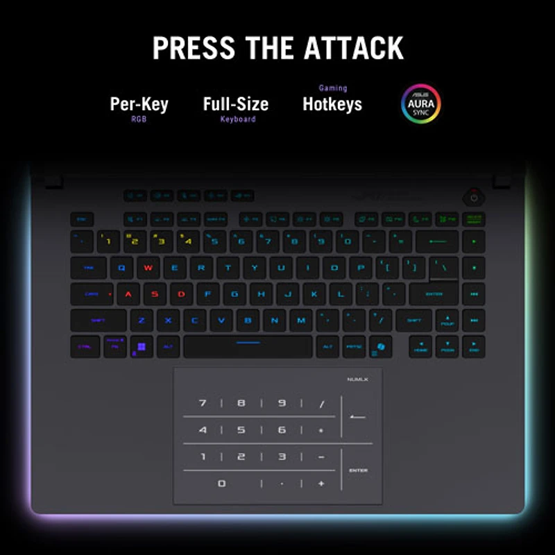 Portable jeu 16 po ROG Strix G16 16 po d'ASUS - Gris éclipse (Core Ultra 9-275HX d'Intel/RAM 32 Go/SSD 1 To/RTX 5080)